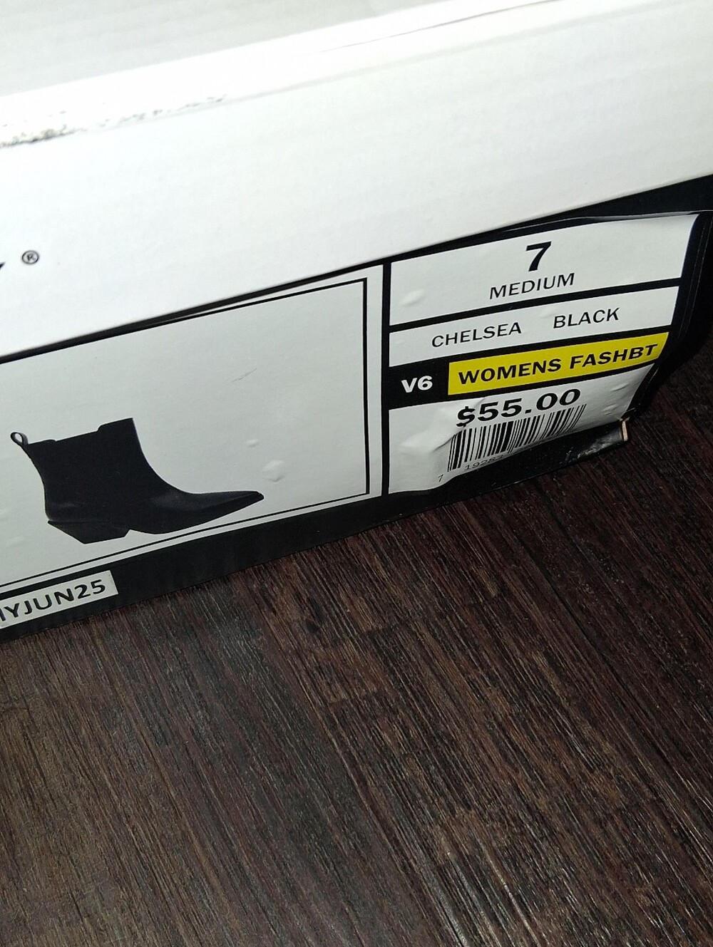 Women's Black Chelsea Ankle Booties with Pointed Toe - Picture 3 of 5